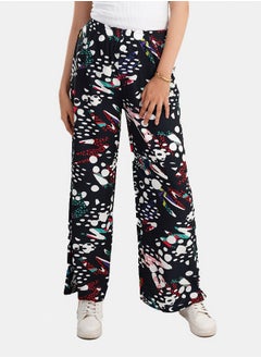 Clue Crepe Printed Pants  - Image 1
