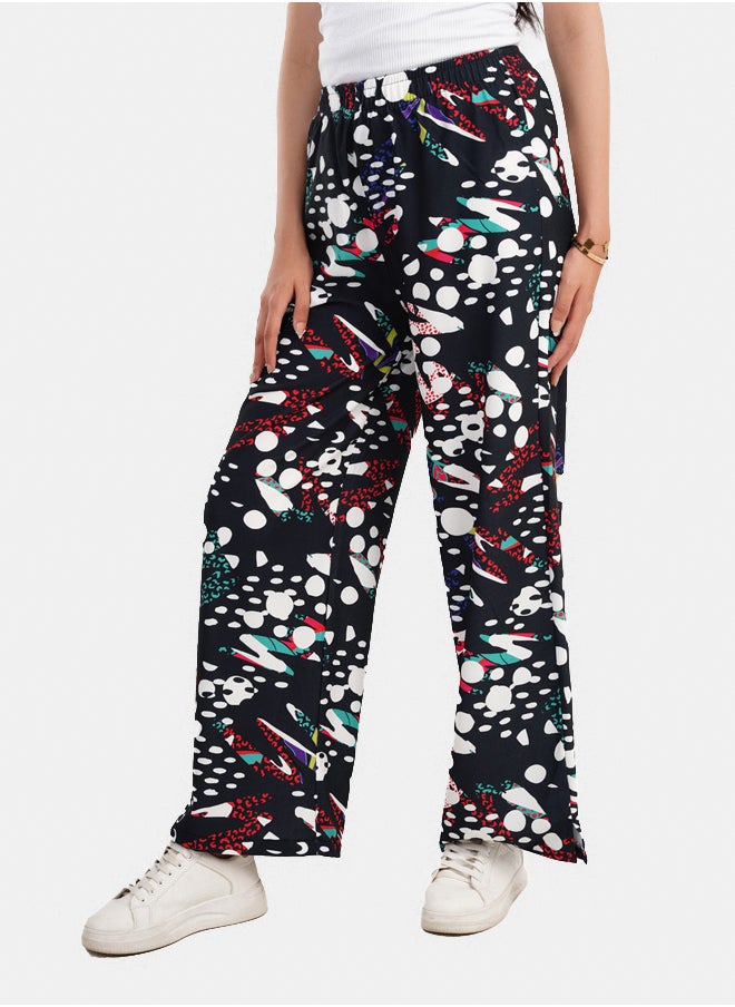 Clue Crepe Printed Pants  - Image 2