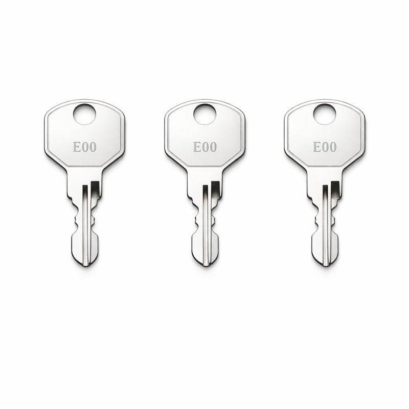 3 Pack E13 Toolbox Replacement Keys, Compatible with Yukon/Harbor Freight Toolboxes, Pre-Cut Keys Cut to Selected Code A00–A30 E00-E30