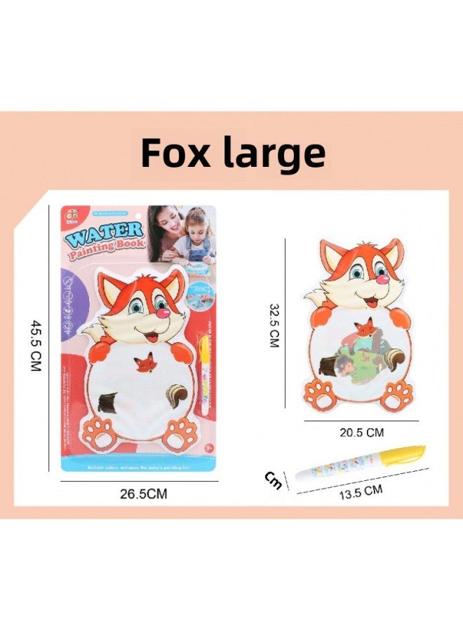 Children's EVA Color Changing Cloth Book Baby Summer Water Play Toy Color Educational Early Education Color Changing Bath Book-Color:Fox-Large  - Image 1