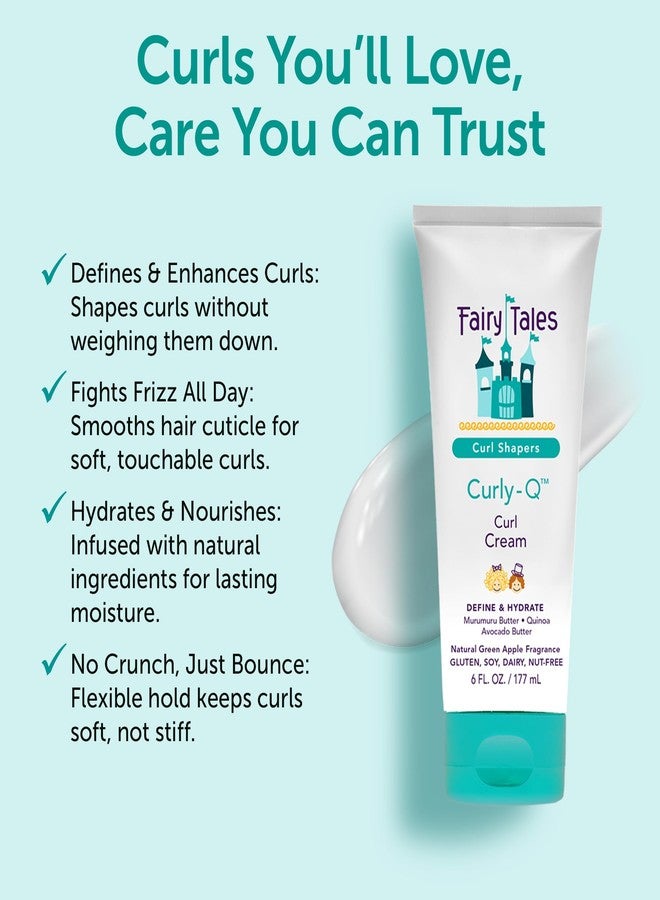 Fairy Tales Curly Q Kids Curl Cream - Lightweight Curl Crème for Curly and Wavy Hair Kids - Paraben, Sulfate, Gluten and Nut Free - 6 oz - Image 3