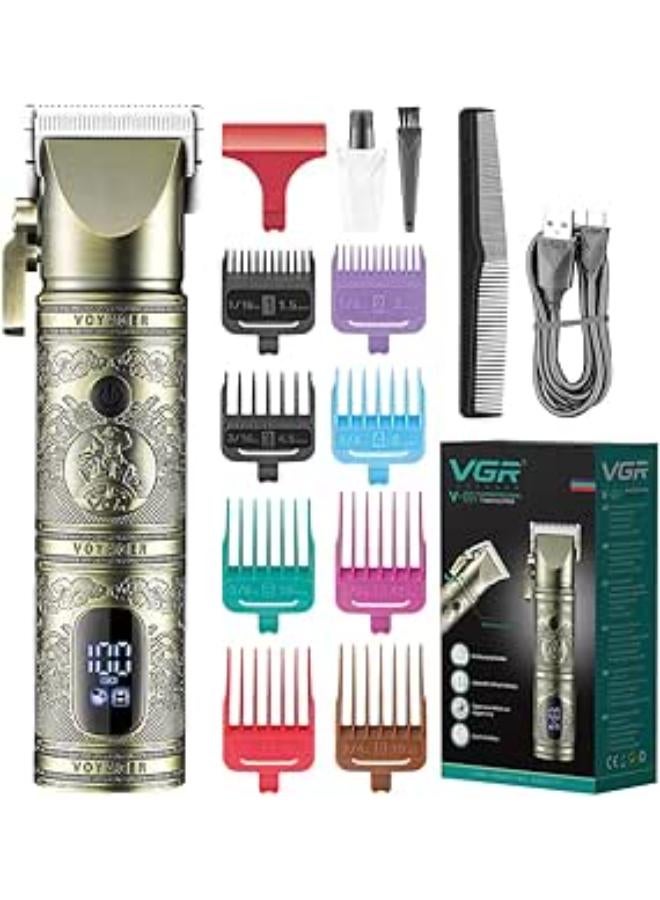 V-697 Professional Hair Clipper Kit with Digital Display | Rechargeable Li-ion Battery 2000mAh