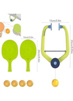 Generic Hanging Table Tennis Trainer Portable Set, Door Ping Pong Game Over The Door,Adjustable Doorway Game Pingpong Trainer Door Pingpong Starter Kit  - Image 2