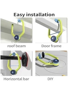 Generic Hanging Table Tennis Trainer Portable Set, Door Ping Pong Game Over The Door,Adjustable Doorway Game Pingpong Trainer Door Pingpong Starter Kit  - Image 4