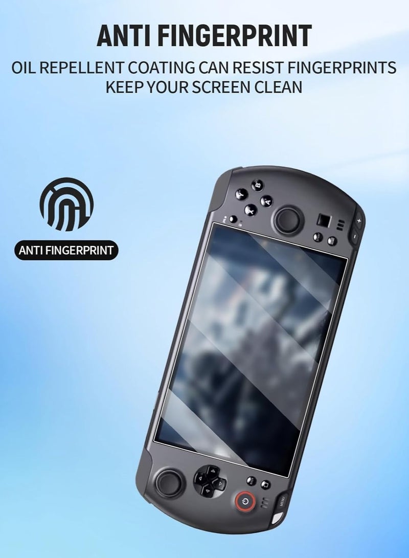 عام **طقم حامي شاشة مضاعف لهاتف GPD Win 5 (2025) مقاس 7 بوصة - فيلم زجاج مقوى 9H مقاوم للصدمات، مضاد لبصمات الأصابع، عالي الحساسية.** - Image 4