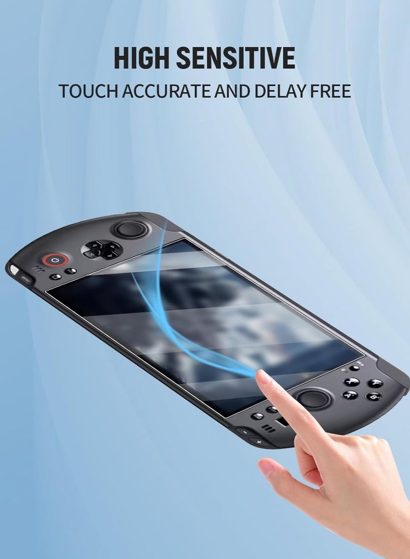 عام **طقم حامي شاشة مضاعف لهاتف GPD Win 5 (2025) مقاس 7 بوصة - فيلم زجاج مقوى 9H مقاوم للصدمات، مضاد لبصمات الأصابع، عالي الحساسية.** - Image 3