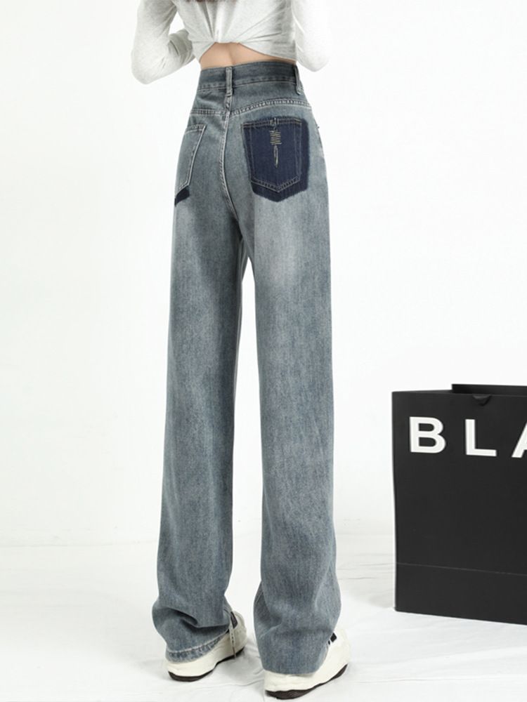 Vintage Classic European-American Design Daily Commute Jeans  Size_S - Image 1