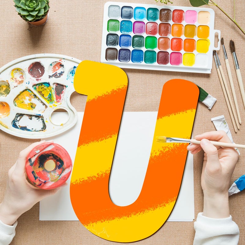 Longan Craft 17 Inch Large Wooden Letters, Big Wooden Alphabet Letters for Wall Decor Paintable Large Thick Wood Letters R for Crafts Wooden Cutout Sign for Nursery Birthday Wedding Party Home Decoration - Image 3