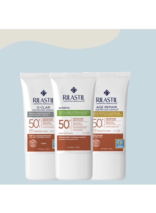 Rilastil Sun System D-Clar Uniforming Cream SPF50 Medium 40ml - Image 2