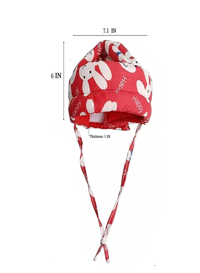 DIGSMORDEN واقي رأس للأطفال من ديغسموردن، مقاس قابل للتعديل، خوذة أمان ناعمة للأطفال لتعلم المشي أو الجري، مضادة للسقوط والاصطدام، للأطفال (أحمر) - Image 5