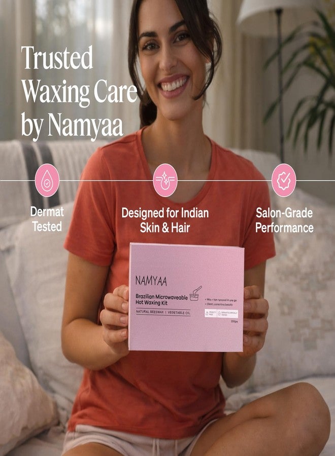 Namyaa Brazilian Microwaveable Hot Waxing Kit|Stripless Wax for Hair Removal|At-Home Waxing Kit - Image 2
