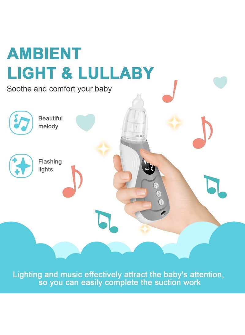 Electric Infant Nose Cleaner USB Charged Built-in Lullaby 3 Adjustable Suction & Replacement Tips - Image 2