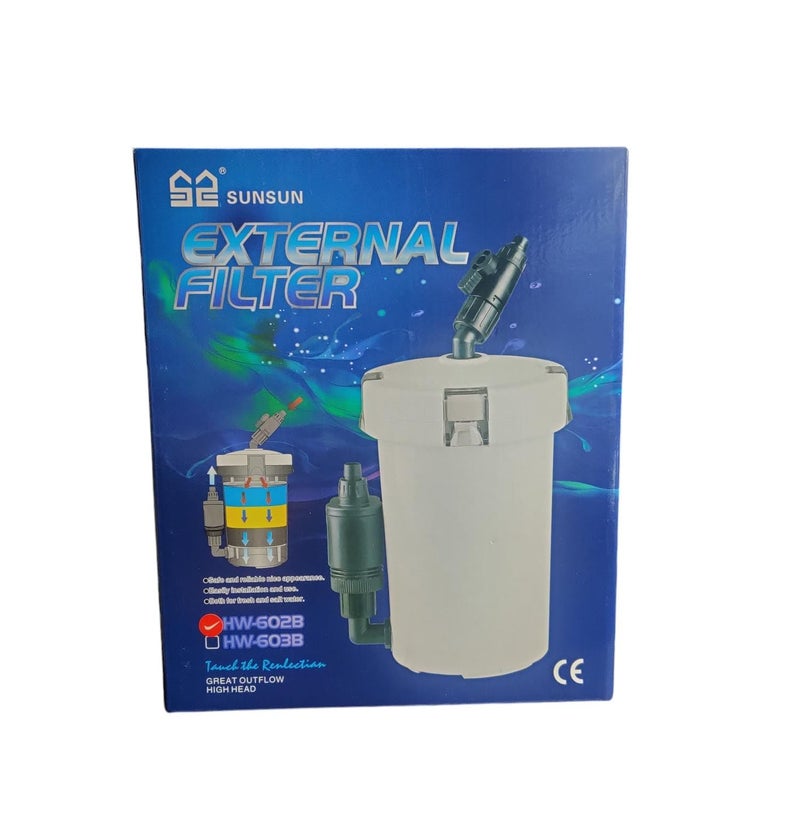 Sunsun Aquarium Canister External Filter 400L/H 6w HW-602B - Image 1