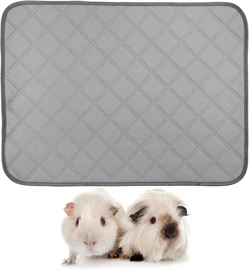 حفاضات بول حيوانات صغيرة قابلة لإعادة الاستخدام للخنازير الغينية والهامستر، بطانة أقفاص ماصة، عبوة من 2 قطعة - Image 4