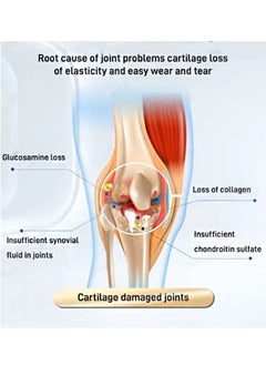 HEALMUSZ Kurkuma Collagen Chondroitin,Ammonia Massage Gel with Glucosamine,Chondroitin and Collagen to Soothe Joint, Bone and Muscle Pain,Relieve Discomfort and Speed ​​Up Recovery for Men and Women  - Image 5
