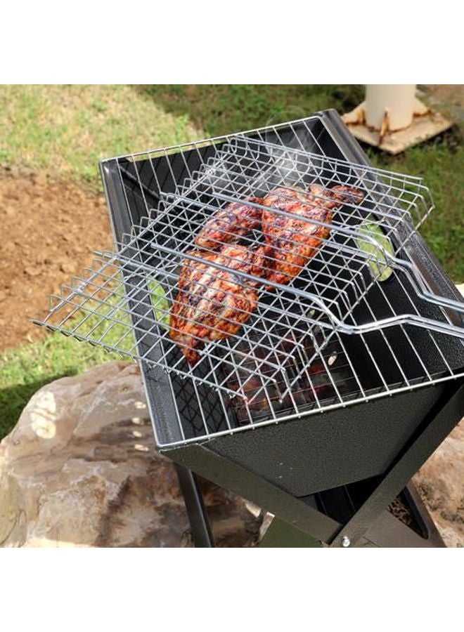 Royalford Steel BBQ Grill Black/Brown - Image 4