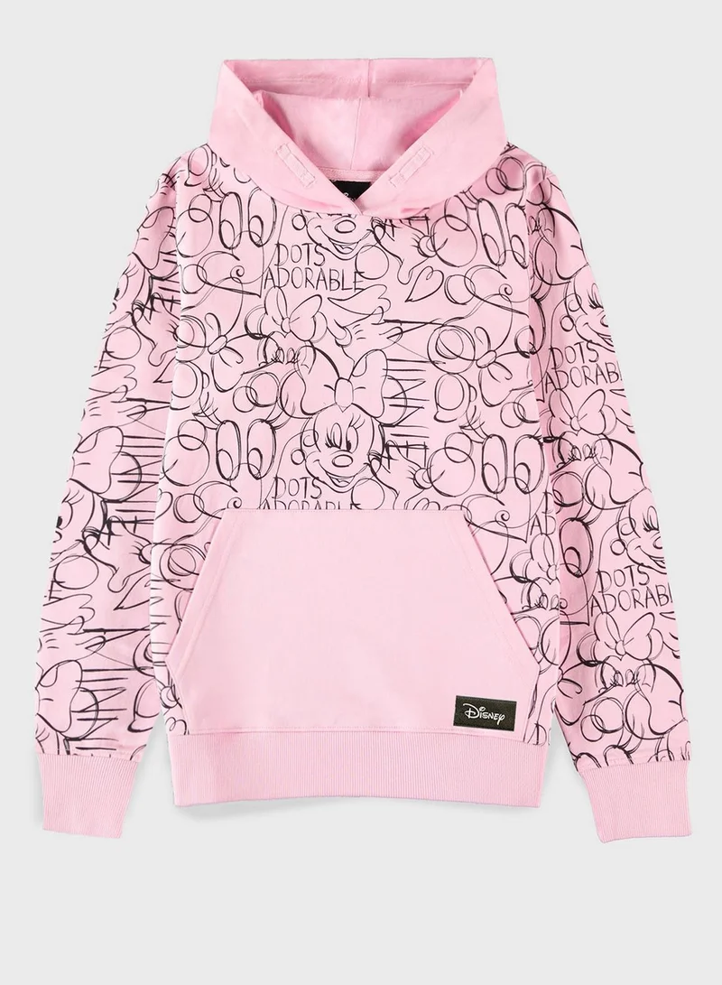 DIFUZED Kids Minnie Mouse Hoodie