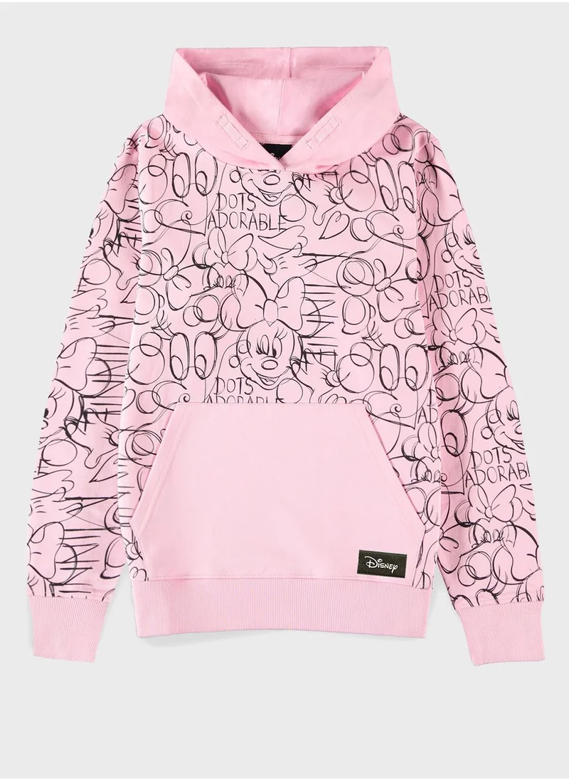 DIFUZED Kids Minnie Mouse Hoodie