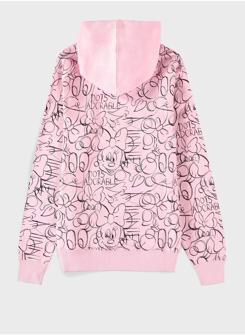 DIFUZED Kids Minnie Mouse Hoodie