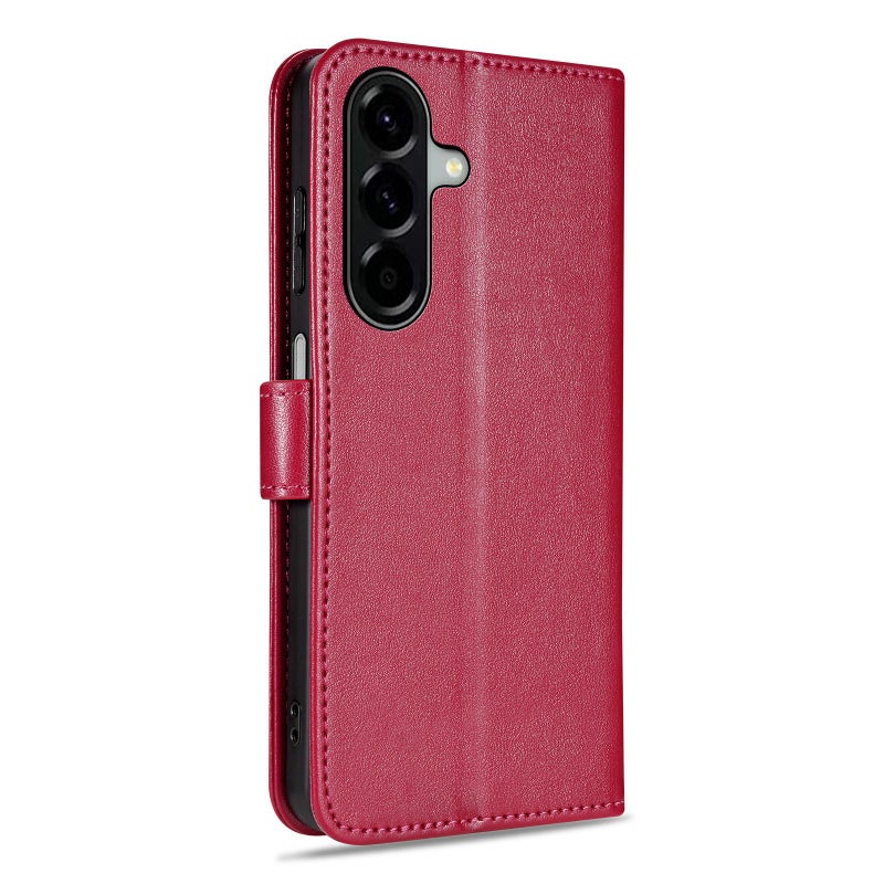 HuHa Protective Cover For Samsung Galaxy A26 5G AZNS Sheepskin Texture Flip Leather Phone Case(Red) - Image 3