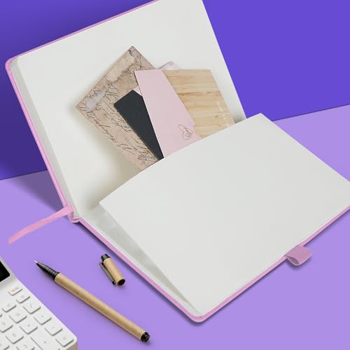 ONAVIA Lined Journal Notebooks for Work, Travel, College, A5 Size 100 GSM Thick Paper, Classic Ruled Journaling Notebook, Hardcover Notepad for Writing 160 Pages, 5.5 x 8.3 inch, Pink - Image 5