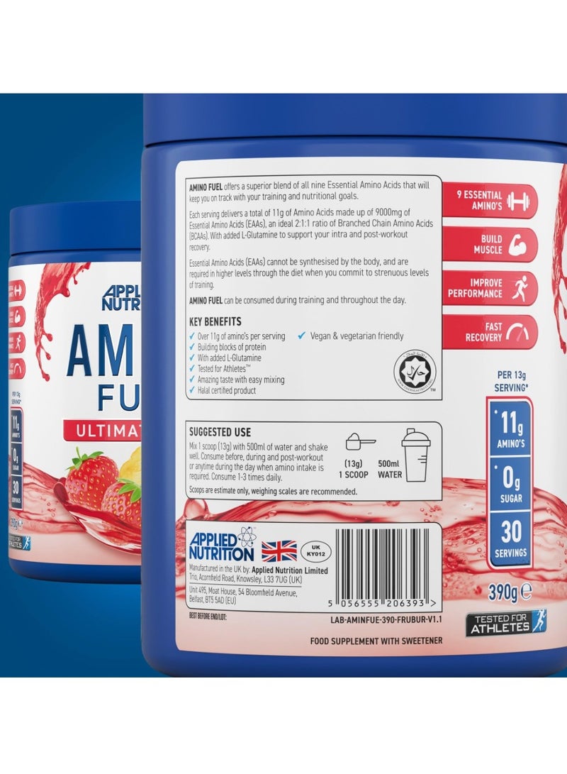 Applied Nutrition Applied NutritionAmino Fuel - Amino Acids Supplement, EAA Essential Amino Acids Powder, Muscle Fuel & Recovery (390g - 30 Servings) (Fruit Burst)  - Image 3