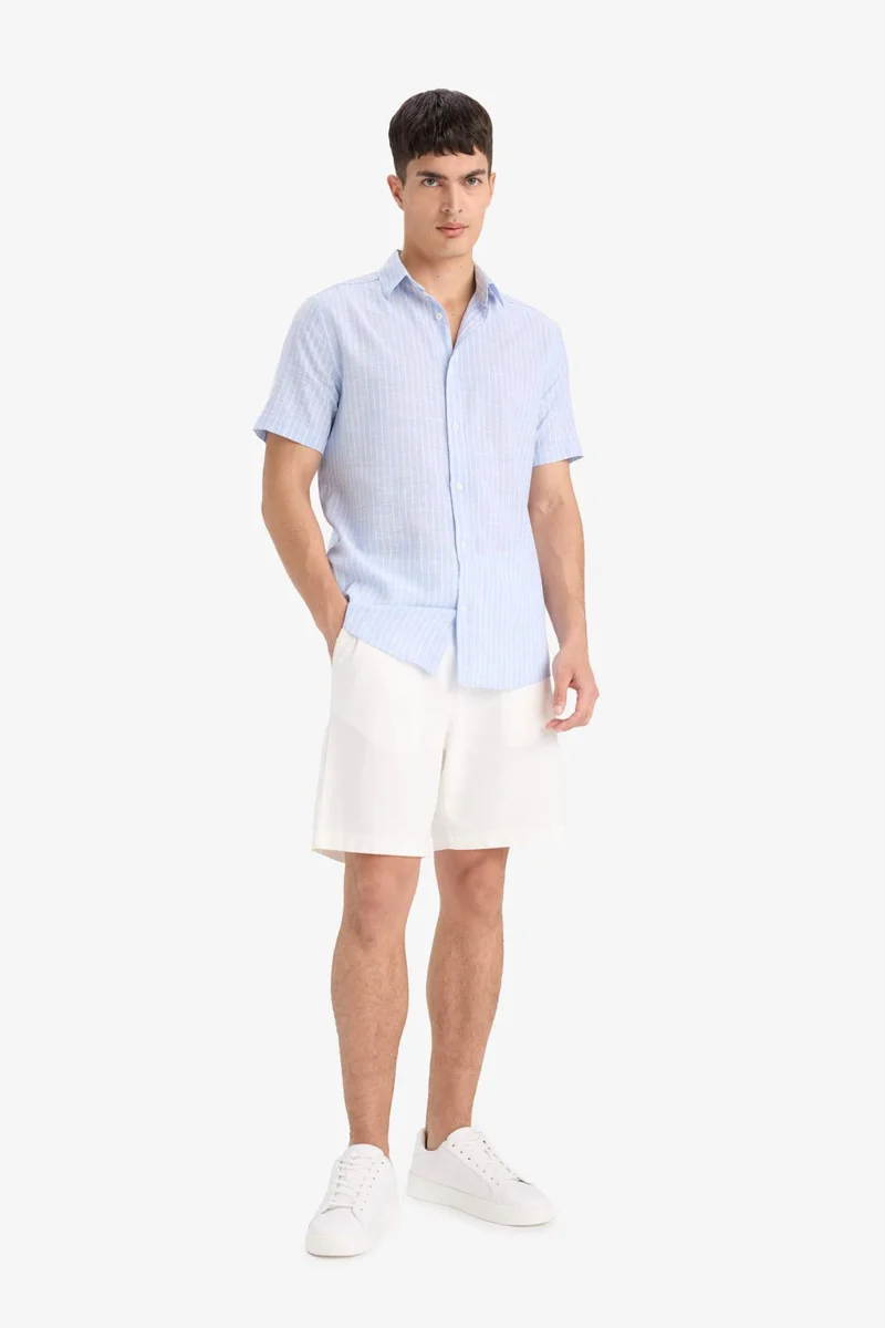 ديفاكتو Cotton Short Sleeve Shirt