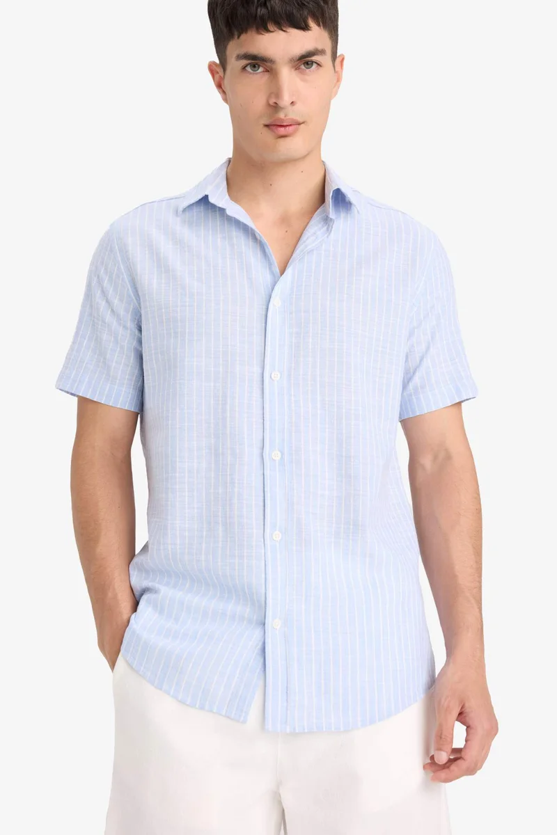 ديفاكتو Cotton Short Sleeve Shirt