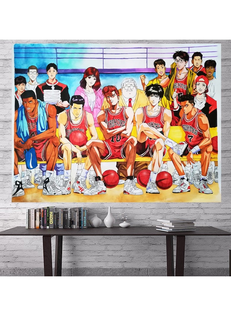 KUYING New Slam Dunk Background Cloth Wall Cloth Decorative Tapestry 