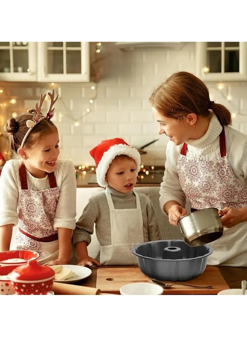 Carbon Steel Bundt Cake Pan 10inch Non-Stick Demoulding Chiffon Cake Pudding Mould for Kitchen Profession Baking Tools(Gold) - Image 5