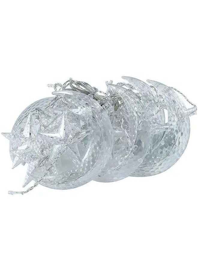 keke LED 5 pointed Star Curtain String Waterproof Fairy Lights with Remote, Battery + USB Dual Power  - Image 4