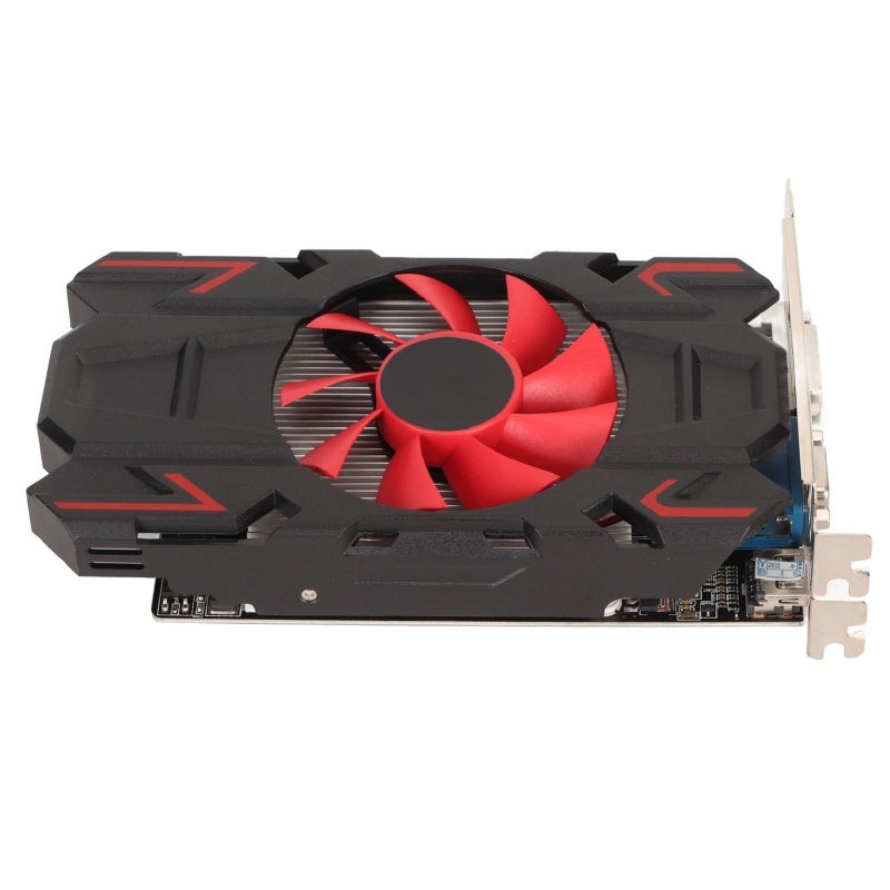 بطاقة رسومات HD7670 ذاكرة 4 جيجابايت DDR6 سعة ذاكرة 650 ميجاهرتز قلب 1800 ميجاهرتز - مروحة تبريد هادئة دقة 2560x1600 بطاقة رسومات PCI Express 2.0 للألعاب والمكتب المنزلي وإنشاء الوسائط - Image 1