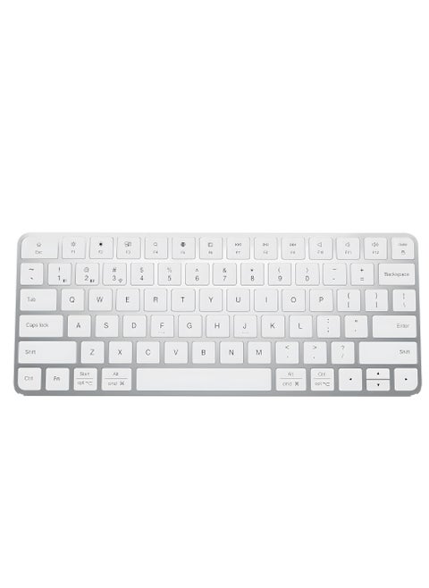 Bluetooth Keyboard for Mac, Compatible Apple Keyboard Wireless - Multi Device Keyboard for MacBook Pro/Air, iMac, Mac Mini, Windows Android PC Laptop Tablet, Silver