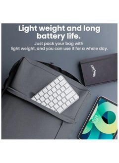 Generic Bluetooth Keyboard for Mac, Compatible Apple Keyboard Wireless - Multi Device Keyboard for MacBook Pro/Air, iMac, Mac Mini, Windows Android PC Laptop Tablet, Silver  - Image 4