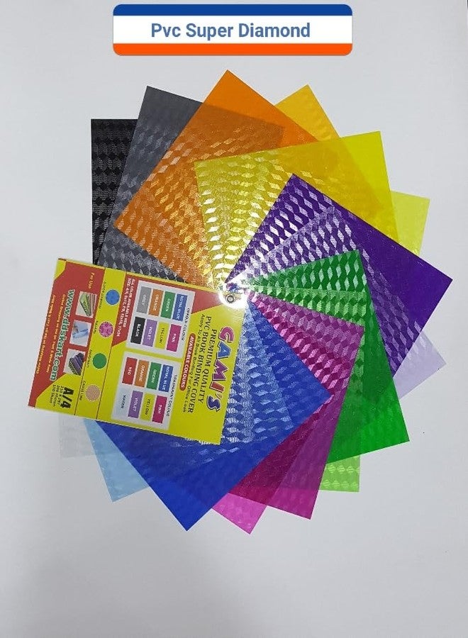 GMP A4 PVC Book Binding Sheet Super Diamond-100 Set(Violet T + Violet O) - Image 3