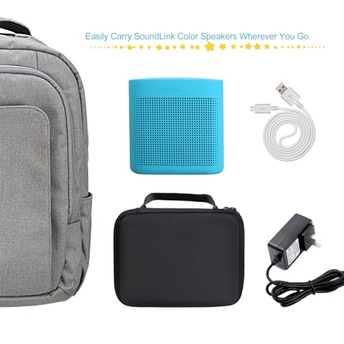 BOVKE Bose SoundLink Color II Speaker Case, Hard EVA Shockproof Carrying Case, Black - Image 5