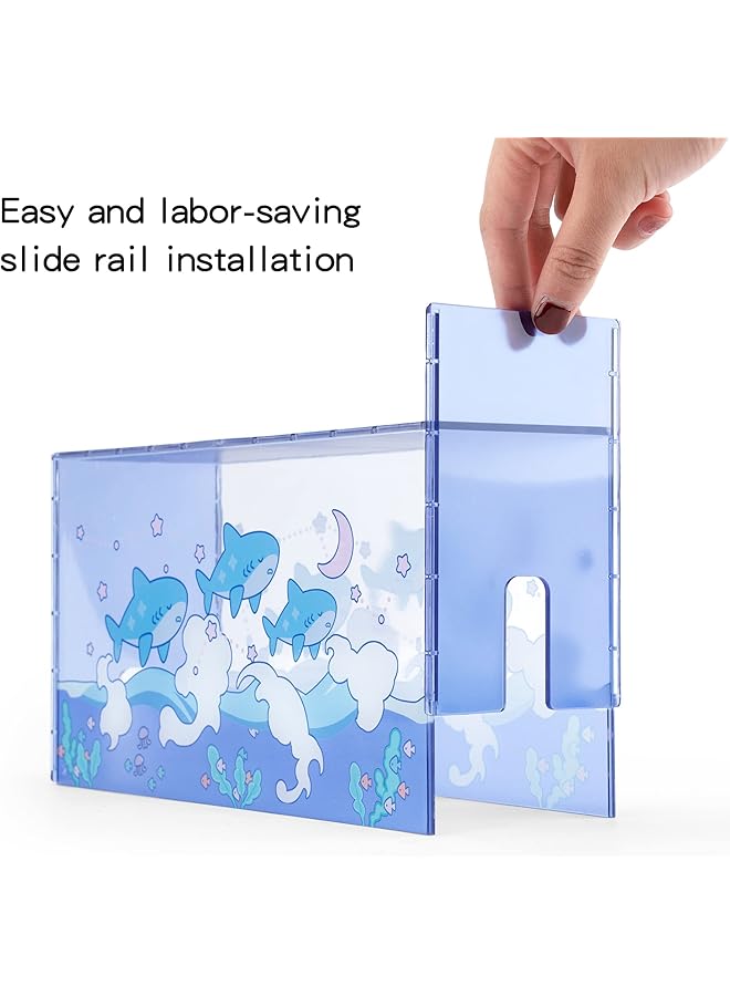 GEEKSHARE Cute Shark Acrylic Clear Dust Display Box Cover For Switch/Oled Dock Assemble Waterproof Cover Case Compatible With Switch/Oled Charging Dock Accessories - Image 2