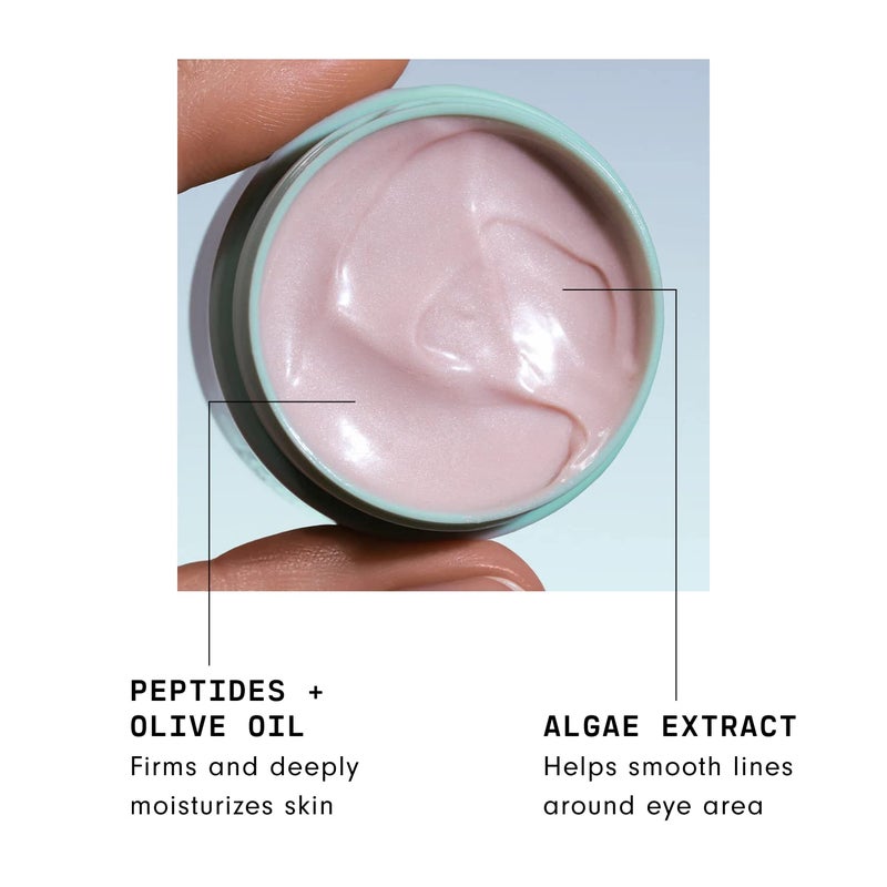 Versed Zero-G Smoothing Eye Cream - Smoothing Algae Extract, Firming Peptides and Deeply Moisturizing Olive Oil - Vegan Eye Cream For Wrinkles And Fine Lines (0.5 fl oz) - Image 2