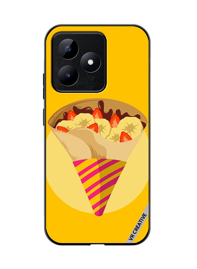 VR CREATIVE Protective Case Cover For Realme C53 A Delicious Crepes With Lots Of Toppings Design Multicolour - Image 1