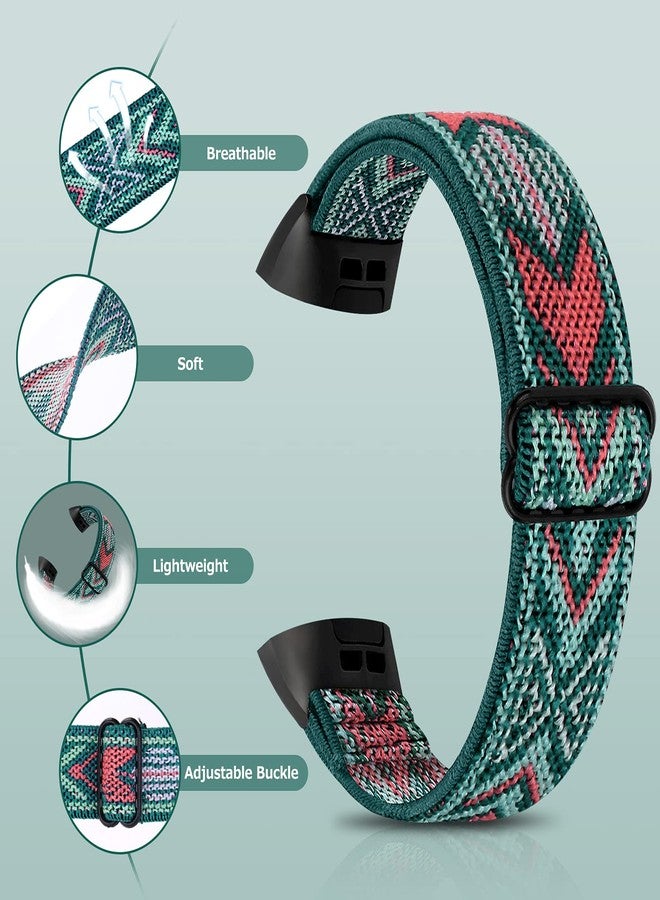 ShuYo 8 PACK Bands Compatible with Fitbit Charge 4 / Charge 3 / Charge 3 SE, Adjustable Replacement Watch Bands Fitness Sport Band Wristband for Women Men - Image 2