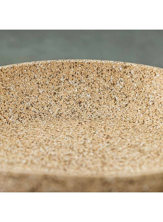 Falez Creamy Frying Pan 28cm Large Nonstick Granite Fry Pan with Cool-Touch Handle Induction Compatible Premium Cookware - Image 5