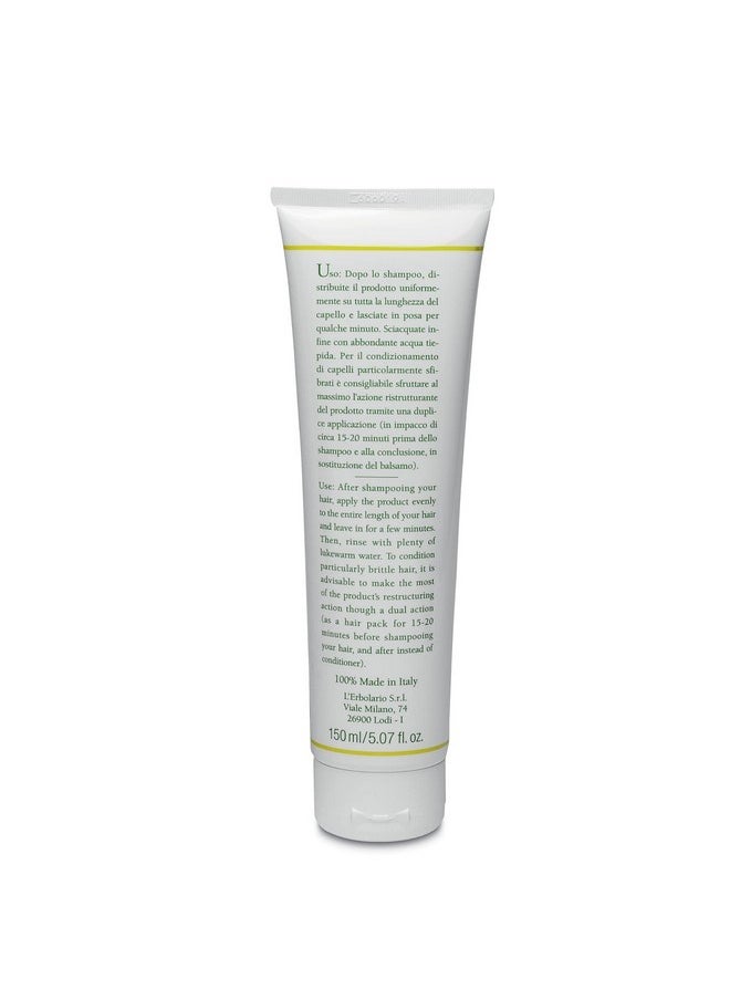 L'Erbolario L'Erbolario Restructuring Cream For Fragile And Brittle Hair - Rich Treatment Cream With Oil And Extract Of Flax - Restores Body And Radiance To Hair - Nourishes And Refreshes The Scalp - 5.07 Oz  - Image 2