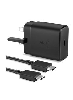 45W USB C Super Fast Charger  UK Plug for Samsung Galaxy S24 Ultra/S23+/S22/S22 Ultra/S21+/S21/S20/Note20/Note10/S10/A16/A15/A14/A13/A36/A35/A34/A33/A32/A73/A72/A71/A70/A56/A55/A54/A53/A52/A51,Galaxy Tab S7/S7+/S8/S8+/S9 Ultra/S10/S10 +/S10 Ultra,PPS Charger with 4 ft USB C Fast Charger Cable