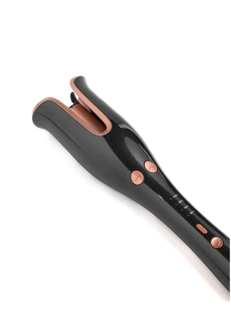 JOY Professional Hair Curler/Waver, Professional Styling Device To Get Wonderful Curly Hair, With Four Different Controls To Suit All Hair Types, Black/Rose Gold - Image 1