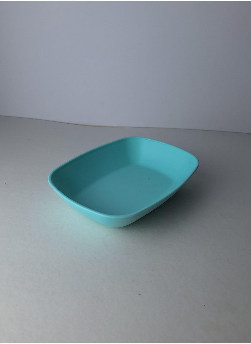 Generic Large rectangular plate, turquoise color, high-quality plastic - Code 1053  - Image 3
