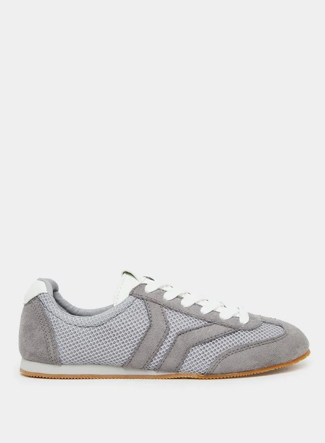 ستايلي Styli Retro Sole Lace Up Sneakers