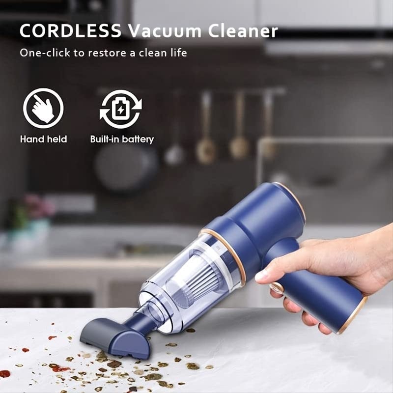 SMILEDRIVE Mini Vacuum Cleaner Wireless Car Vacuum Cleaner Home Sofa 2 in 1 Blower and Vacuum Cleaner Rechargeable 8000PA Powerful Vacuuming Device - Image 2