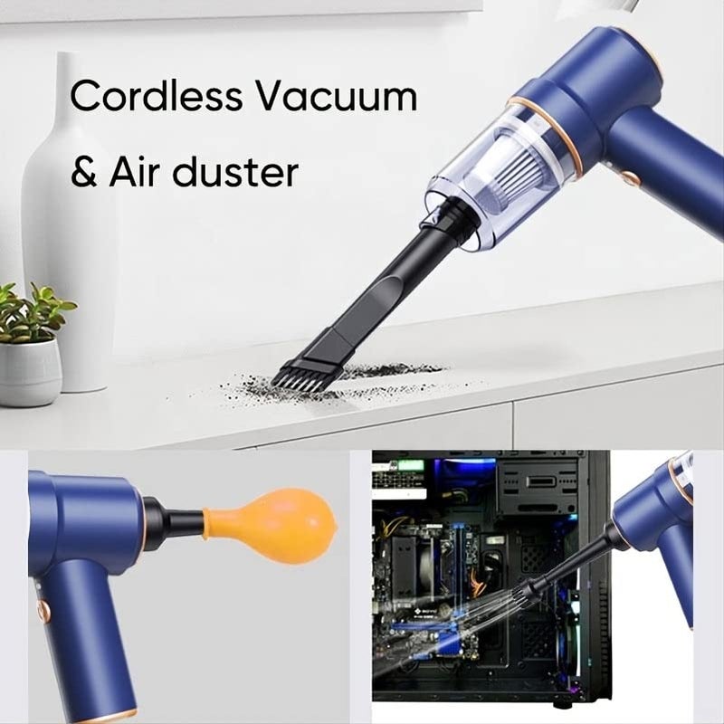 SMILEDRIVE Mini Vacuum Cleaner Wireless Car Vacuum Cleaner Home Sofa 2 in 1 Blower and Vacuum Cleaner Rechargeable 8000PA Powerful Vacuuming Device - Image 4
