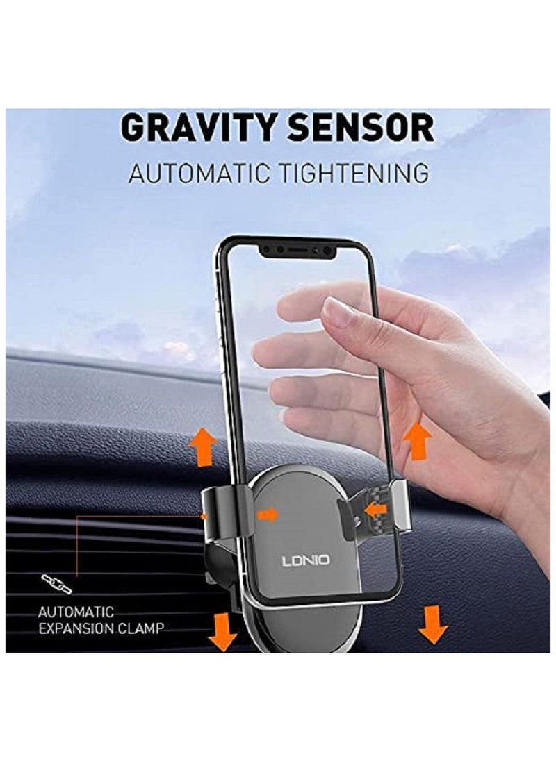 LDNIO Auto lock and unlock car phone holder model MG01  - Image 2