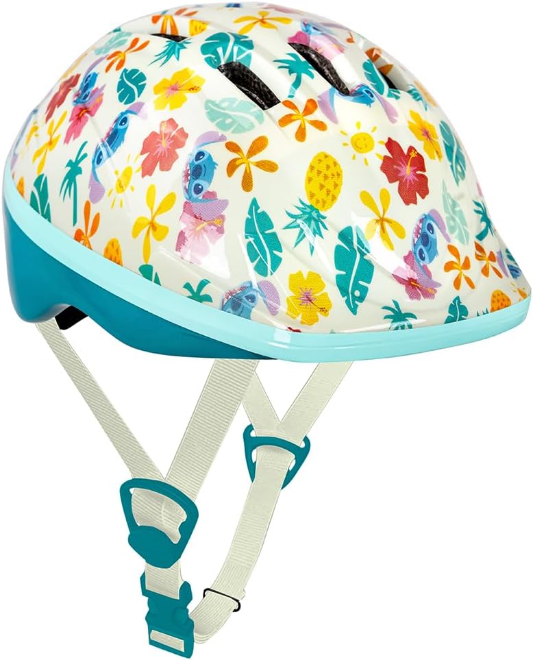Spartan Disney Stitch Kids Helmet for Ages 3–6 | Medium Size 50–52cm | Cute Lilo and Stitch Bike, Skate, and Scooter Safety Gear | Lightweight Shell with Vents | Adjustable Strap | SP-9140 - Image 1